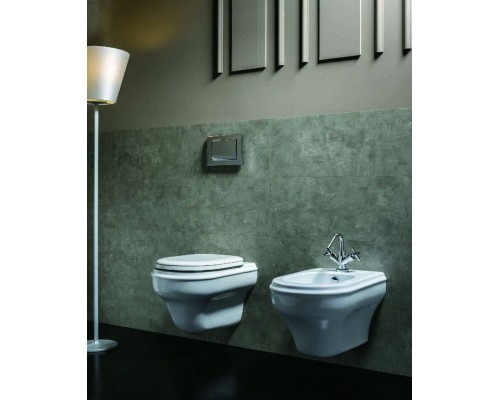 Azzurra Charme Биде подвесное 52x40xH34 см с 1 отв., c креплением KIT 2000 CF, цвет: Bianco lucido. CHBKS000000M/(CHA500/SOSK bi)*1 Azzurra Charme Биде подвесное 52x40xH34 см с 1 отв., c креплением KIT 2000 CF, цвет: Bianco lucido. CHBKS000000M/(CHA500/SOSK bi)*1