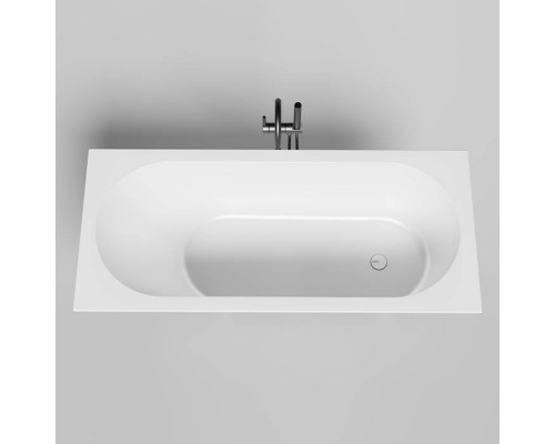 Salini Ornella KIT Встраиваемая ванна 160х70х54см., с донным клапаном, сифон, интегр слив-перелив, мат-л: S-Stone, цвет: белый матовый. 102426M