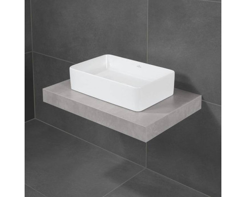 VilleroyBoch Collaro Раковина накладная 56х36х14.5см., без отв., цвет: альпийский белый. 4A205601