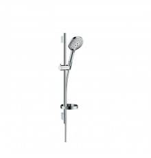 Hansgrohe Raindance Select S Душевой набор: штанга 65см., ручной душ 120, 3jet (Rain, RainAir, WhirlAir), EcoSmart, мыльница, шланг, цвет: хром. 26632000