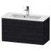 Duravit D-Neo Тумбочка подвесная Compact 81x37.2x44см., раковина, 1 ящик, цвет: Black Oak. 2342830000, DE426901616