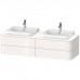 Duravit Happy D.2 Plus Тумба подвесная 160x55х40.8см 4 ящика, цвет: белый глянцевый. 2360600000, HP032HB2222, HP4974B2222