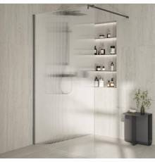 Душевая перегородка Kerama Marazzi Cristallo CT.100.WI.CR 100 см, профиль хром, стекло рифленое
