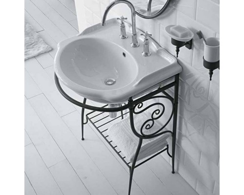 Globo Paestum Консоль напольная 62х52см, с раковиной на 3 отв., цвет: met.antico. PA127 met.antico,  PA0573BI