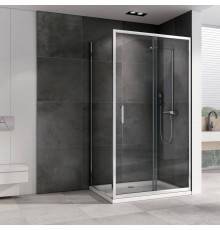 Душевой уголок Abber Schwarzer Diamant AG301205-S505 120x50, профиль хром, стекло прозрачное