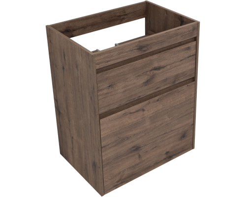 Тумба под раковину без столешницы Aquanet Токио 68 напольная, дуб веллингтон, под стиральную машину
