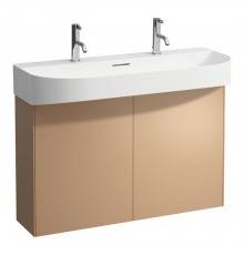 Laufen Sonar Комплект мебели с раковиной, 1000x420x145 мм., с 2 отверстиями для смесителя, база под раковину 975х240х600 мм, 2 дверцы, цвет: медь. 4.0548.4.034.041.1,  8.1034.7.000.107.1