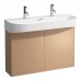 Laufen Sonar Комплект мебели с раковиной, 1000x420x145 мм., с 2 отверстиями для смесителя, база под раковину 975х240х600 мм, 2 дверцы, цвет: медь. 4.0548.4.034.041.1, 8.1034.7.000.107.1