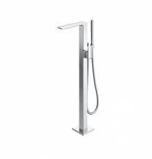 TOTO Jewelhex Смеситель для ванны 113x374x876мм, отдельностоящий с ручным душем, Active Wave, цвет: хром. TBG02306R