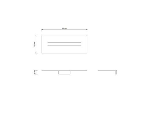Decor Walther Universal Лоток для душа MK DA, цвет: Черный матовый. 0523260