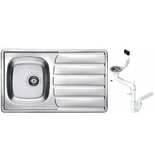 Alv 1098773 Zoom 30 Мойка I, обор., 0,5 мм, NAT, 3½ 860х500х160 + сифон 1130550, шк 450 1098773
