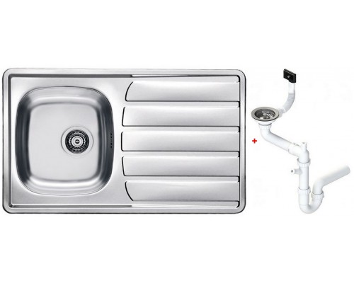 Alv 1098773 Zoom 30 Мойка I, обор., 0,5 мм, NAT, 3½ 860х500х160 + сифон 1130550, шк 450 1098773