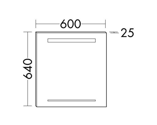 Burgbad Yumo Зеркало 60x64 см, с подсветкой . SPIY060,  SIHH060