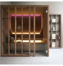 Effegibi Yoku S Shelf Сауна 202x180х214см, угловая DX, цвет: термообработанная древесина. SA 70 10 0011