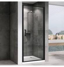 Душевая дверь в нишу Abber Sonnenstrand AG04100B 100 см, профиль черный, стекло прозрачное