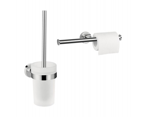 Набор Держатель Hansgrohe Logis Universal 41717000 двойной + Ершик 41722000