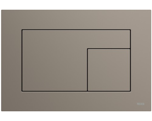 TECEvelvet 9240730 Панель смыва, 2 объёма, 220х150х5 мм, FENIX-против отпечатков, Бежево-коричневая 9240730