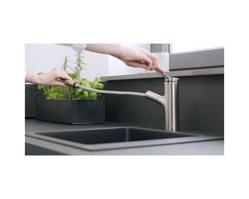 Hansgrohe Zesis M33 Смеситель для кухни, 1 отв., с вытяжным душем, sBox lite, цвет: хром. 74803000 Hansgrohe Zesis M33 Смеситель для кухни, 1 отв., с вытяжным душем, sBox lite, цвет: хром. 74803000
