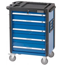 Тележка инструментальная, 5 выдвижных ящиков, синяя NORDBERG T5N(B)