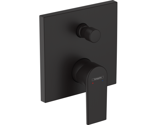 Встраиваемый смеситель для душа и ванны Hansgrohe Vernis Shape 71468670, С ВНУТРЕННЕЙ ЧАСТЬЮ, матовый черный