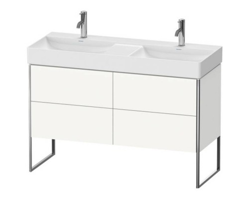 Duravit XSquare База напольная 118.4x46x73.1см с раковиной, 4 ящика, цвет: глянцевый белый. XS445602222, 23531200141 Duravit XSquare База напольная 118.4x46x73.1см с раковиной, 4 ящика, цвет: глянцевый белый. XS445602222, 23531200141