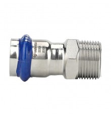 Муфта раструбная Varmega Inox Press с наружной резьбой 28×¾ . VM706002805