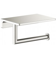 Timo 13043/13 Saona Держатель туалетной бумаги с полочкой для телефона 100х147 мм, никель 13043/13