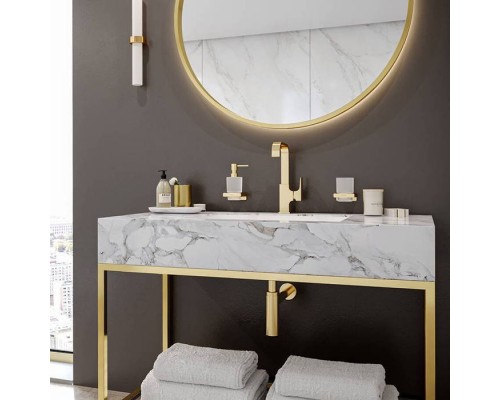 Hansgrohe AddStoris Диспенсер для жидкого мыла, цвет: полированное золото. 41745990 Hansgrohe AddStoris Диспенсер для жидкого мыла, цвет: полированное золото. 41745990
