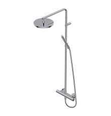 Ritmonio Shower column sets Душевая стойка, с термостатическим смесителем верхним душем из латуни D-20см., ручным душем, цвет: Brushed. 7ADN207IX