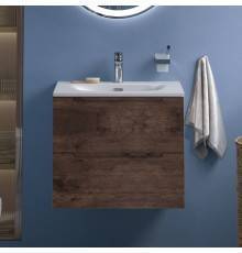 Тумба с раковиной BelBagno Etna 39 70 rovere moro, раковина BB-8099-3-70