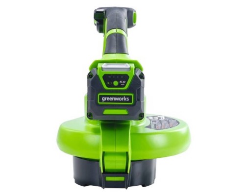 Воздуходувка аккумуляторная Greenworks GD40BVIIK5, 40V (АКБ 5 Ач и ЗУ)
