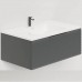 Salini Touch Тумба подвесная 80х50х32см., с раковиной, 1 ящик, гор. фрез., цвет: Anthracite. T800H1AON203