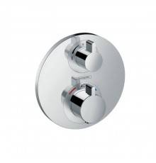 Hansgrohe Ecostat Термостат с запорным вентилем, внешняя часть, цвет: хром. 15757000