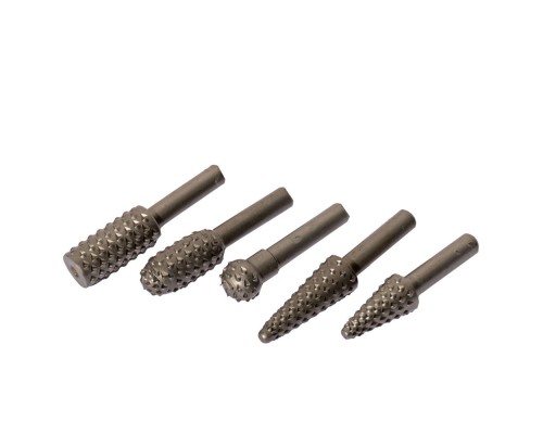 Набор шарошек стальных REDVERG по дереву (5 шт) (500505)