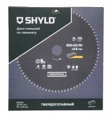 Диск пильный по ламинату SHYLD твердосплавный 300х32/30 мм, 80 зубьев(20580)