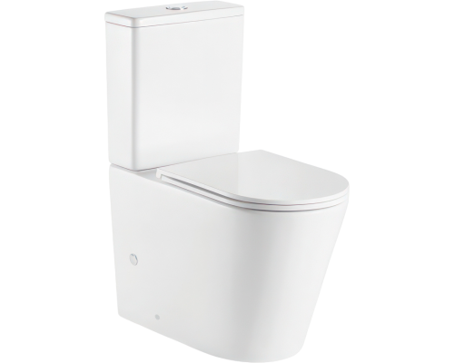 Унитаз-компакт напольный Weltwasser WW SK Salzbach 011 GL-WT безободковый, с микролифтом, белый глянец