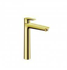 Hansgrohe Talis E Смеситель для раковины 240, на 1 отв, с донным клапаном, излив 183мм, цвет: золото. 71716990