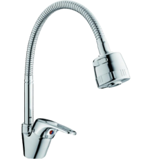 Смеситель для кухни D-lin D150359-T с гибким изливом, хром