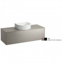 Laufen Sonar Тумба под раковину 117.5х45.5х34см., подвесная, 1 ящик, цвет: медь/черный мрамор. 4.0542.1.034.141.1