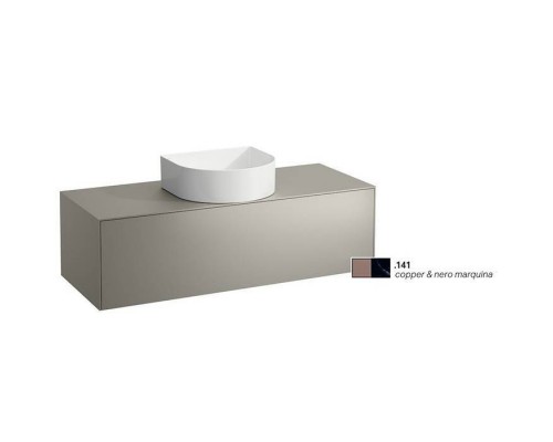 Laufen Sonar Тумба под раковину 117.5х45.5х34см., подвесная, 1 ящик, цвет: медь/черный мрамор. 4.0542.1.034.141.1