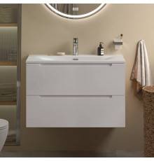 Тумба с раковиной BelBagno Etna 39 80 bianco lucido, раковина BB-8099-3-80