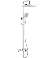 Душевая стойка Rose R1896-6 с термостатом, хром