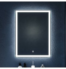 Зеркало в ванную комнату Silver Mirrors Norma - Lite 600х800 (открытая подсветка, сенсорный выключатель) зеркало