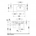 Duravit DuraStyle Раковина 80х48 см, без отв., Dx, с переливом, цвет: белый. 2326800060