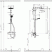 Hansgrohe Crometta Showerpipe S 240 SHP: термостат для душа + стойка с верхним душем 240мм + ручной душ со шлангом 160мм, цвет: хром. 27267000