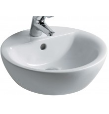 IS E804001 Connect Sphere Раковина Ø430 мм, с отв. под смеситель, с отв. перелива, без крепежа E804001