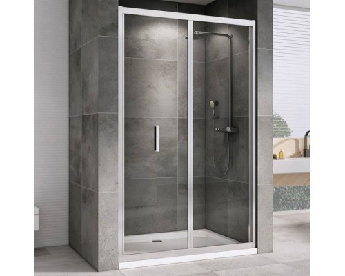 Душевая дверь в нишу Abber Sonnenstrand AG07110 110 см, профиль хром, стекло прозрачное