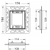 TECEloop Urinal Рамка монтажная, черная. 9242647
