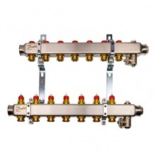Комплект коллекторов Danfoss SSM-7 с кронштейнами для 7 контуров. 088U0977