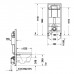 Duravit DuraSystem Рама для установки подвесного унитаза Basic 114.8x50x15.5 см. WD1020000000